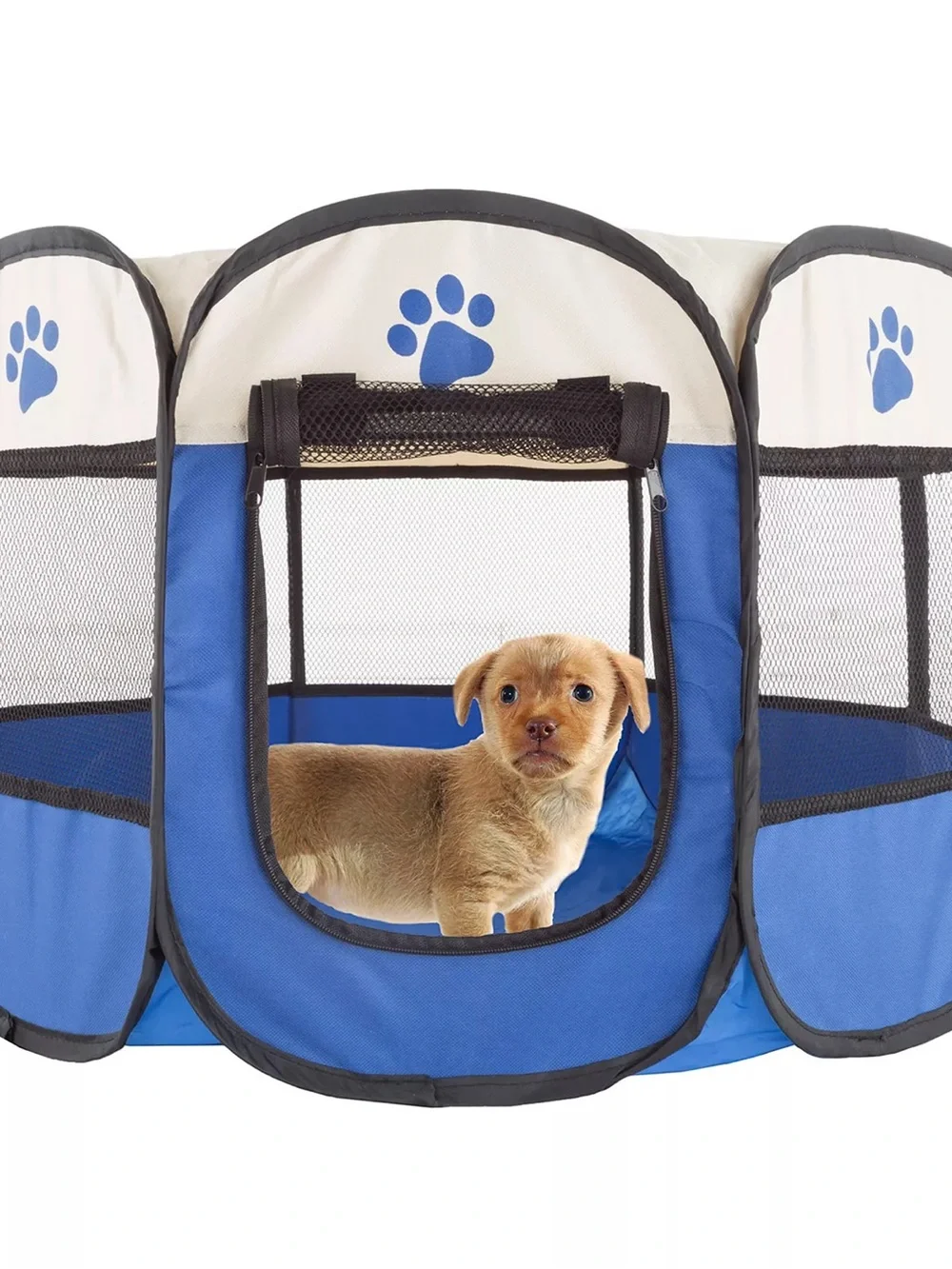Portable Pet Playpen With Carrying Case